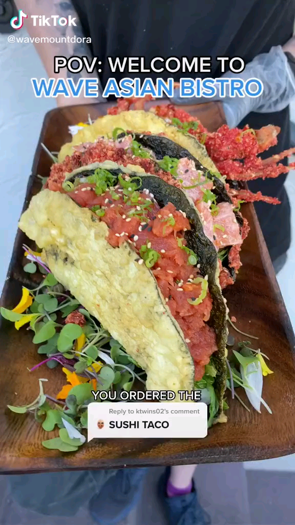 Wave Asian Bistro!! Get a Sushi Burger Vipon